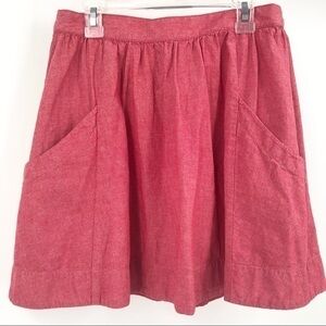 FOSSIL Heather Red Size 0 Mini Skirt. EUC.